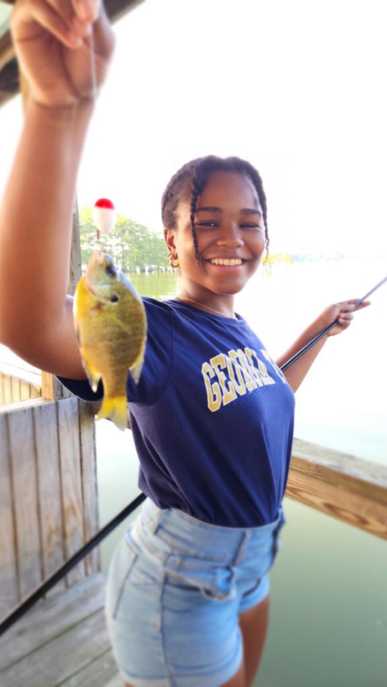 Fishing outdoors